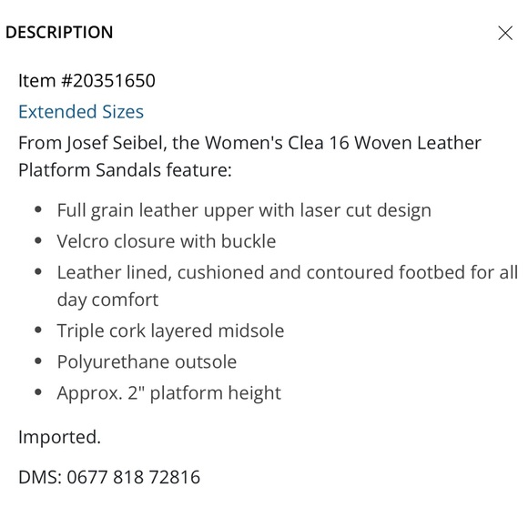 New Josef Seibel, Women’s Clea 16 Woven Leather Platform Sandal 2” Black/Tan 8 - Picture 2 of 12